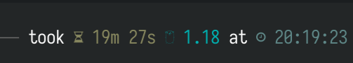 Almost 20 minutes